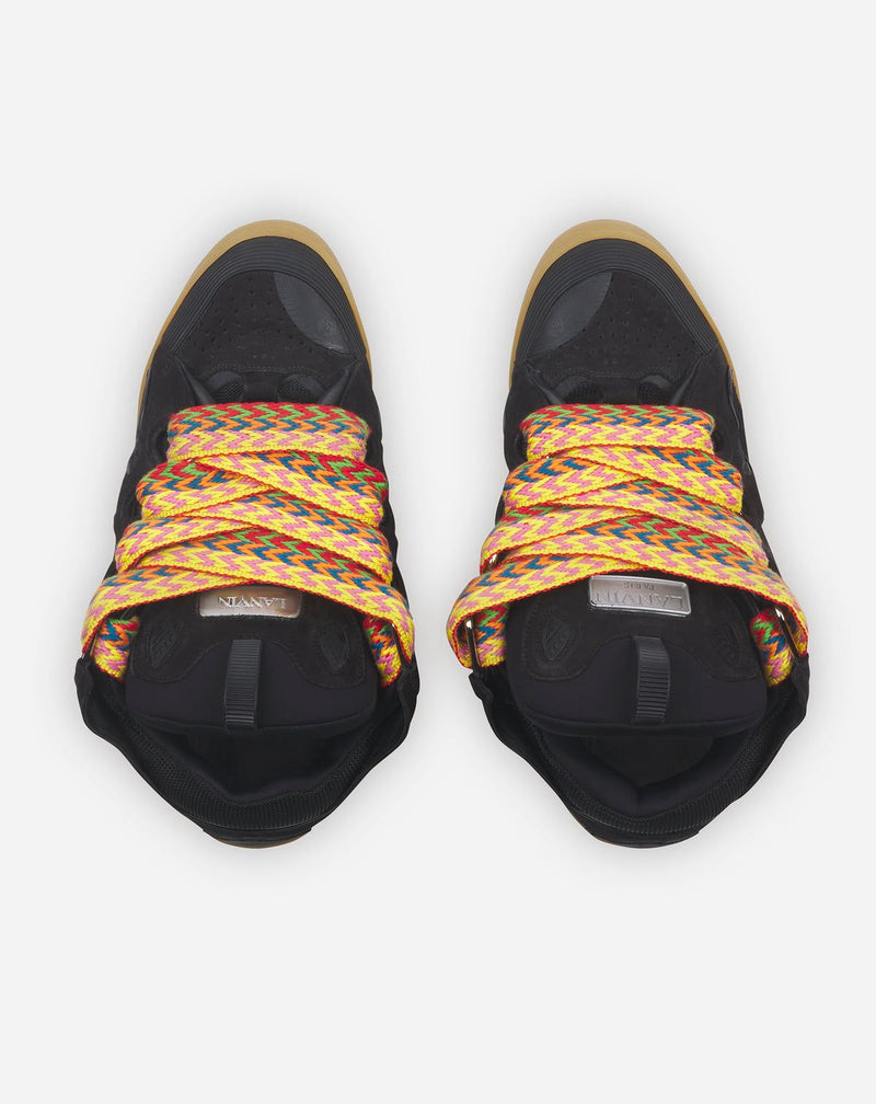 LANVIN CURB SNEAKERS Black/Orange