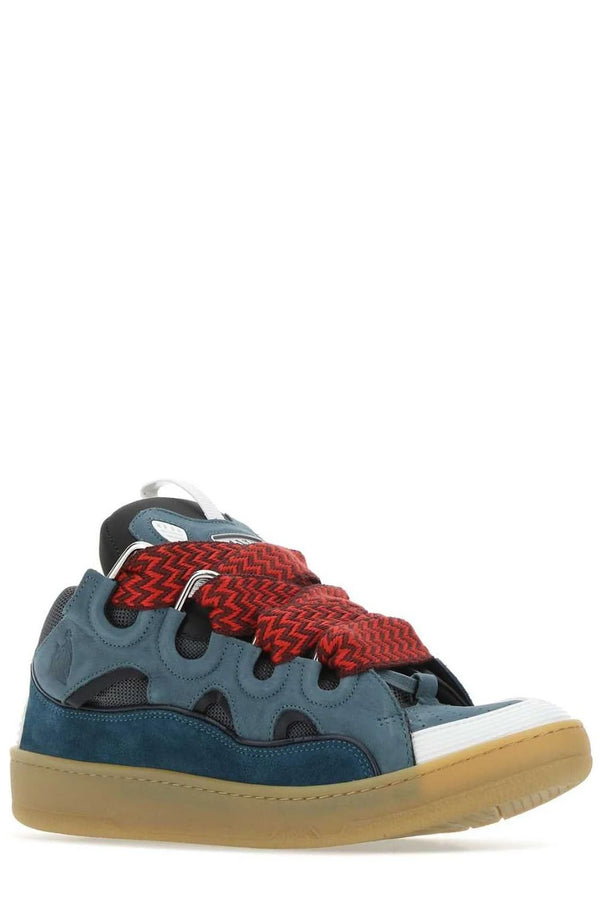 LANVIN CURB SNEAKERS Blue/Red