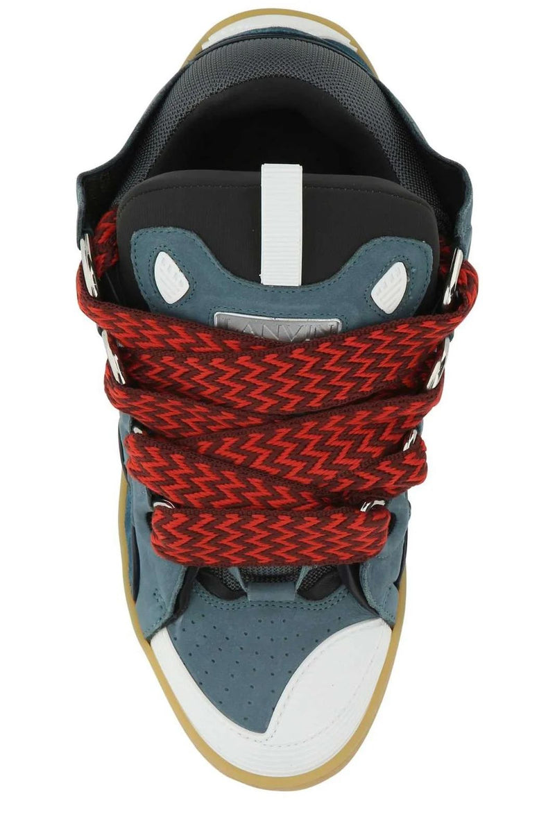 LANVIN CURB SNEAKERS Blue/Red