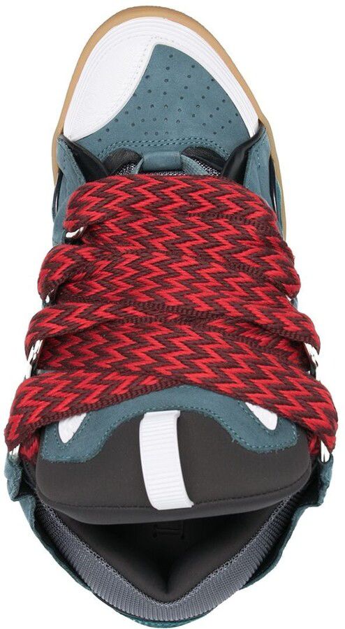 LANVIN CURB SNEAKERS Blue/Red
