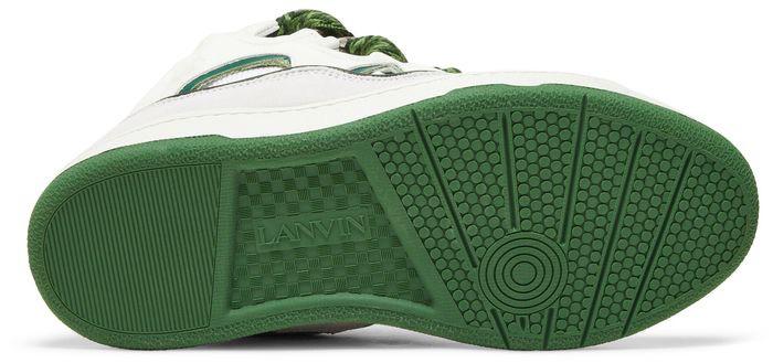 LANVIN CURB SNEAKERS White/Green