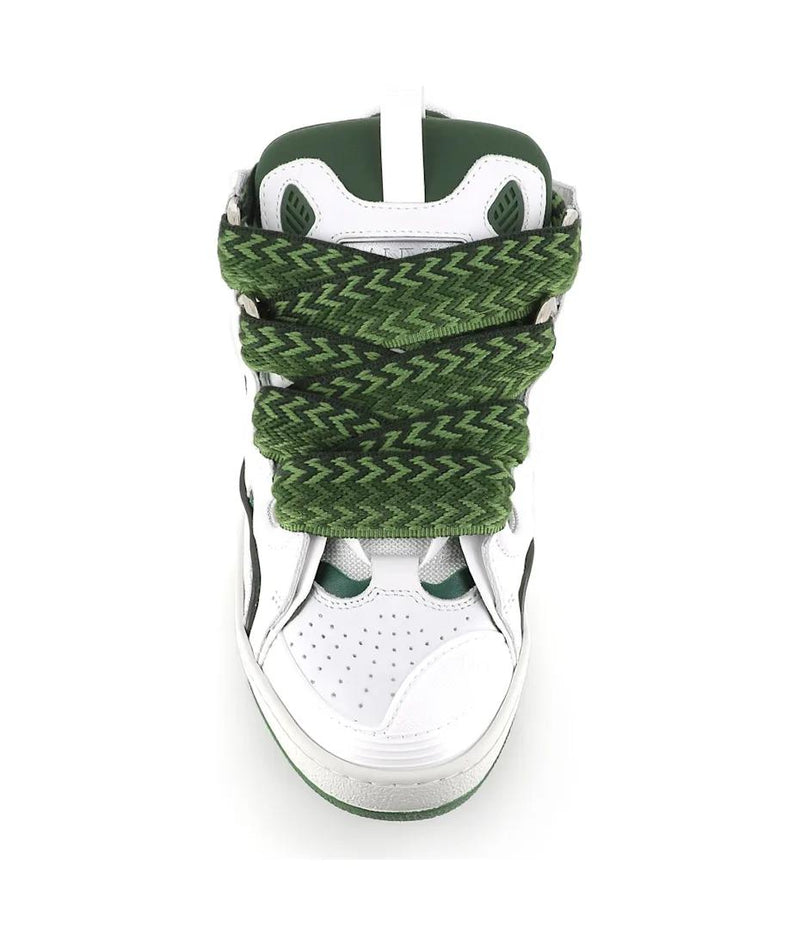 LANVIN CURB SNEAKERS White/Green
