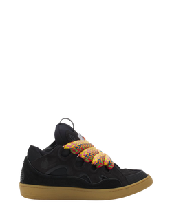 LANVIN CURB SNEAKERS Black/Orange