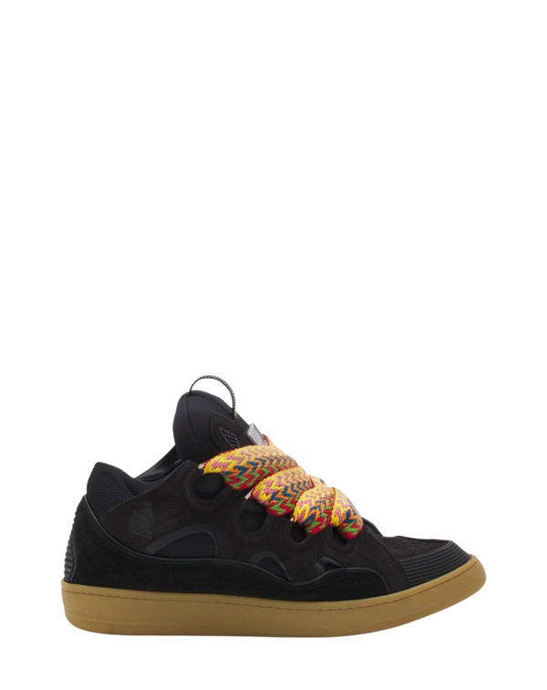 LANVIN CURB SNEAKERS Black/Orange