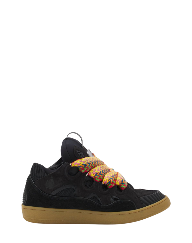 LANVIN CURB SNEAKERS Black/Orange