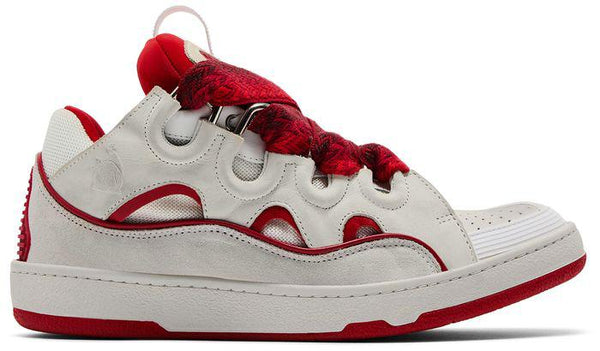 LANVIN CURB SNEAKERS White/Red