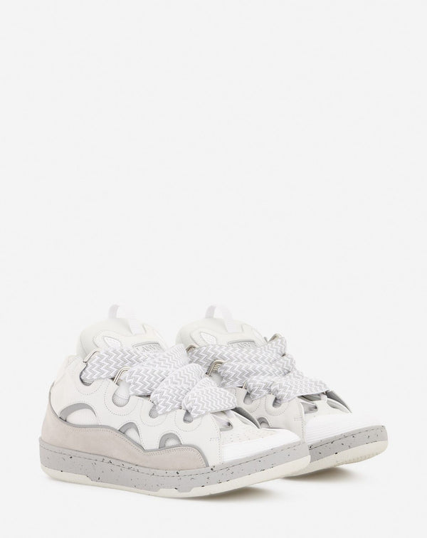 LANVIN CURB SNEAKERS Gray/White