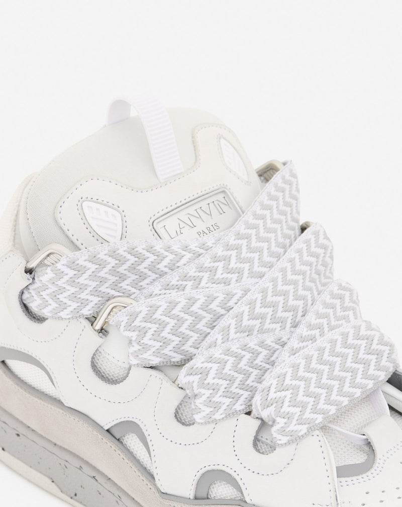 LANVIN CURB SNEAKERS Gray/White