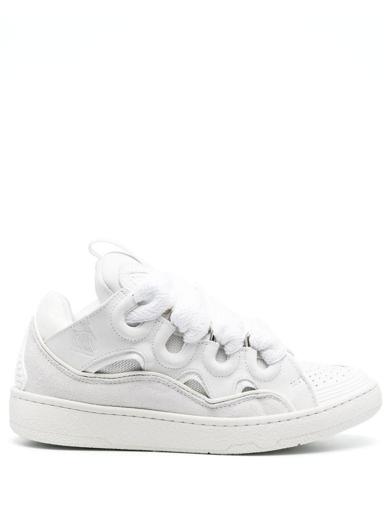 LANVIN CURB SNEAKERS White